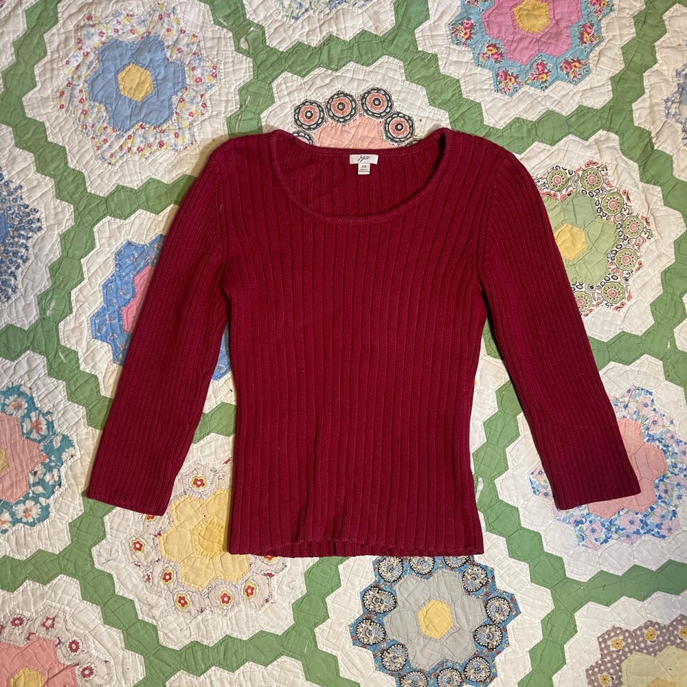 J Jill XS Red sweater